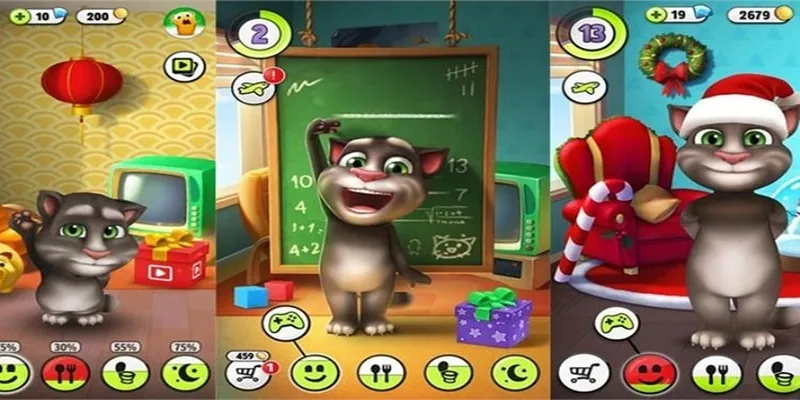 My Talking Tom có các trò mini game thú vị, bạn nhớ chú ý