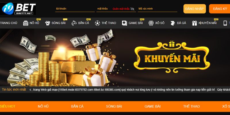 Những sự kiện khuyến mãi đặc biệt tại trang chủ i9BET